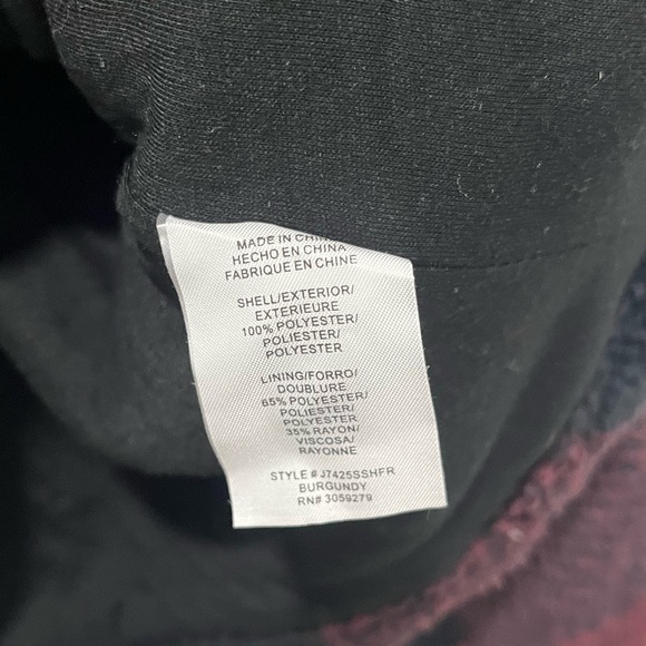 Francescas Collections Plaid Fleece Pullover Jacket Womens Medium - Picture 11 of 13